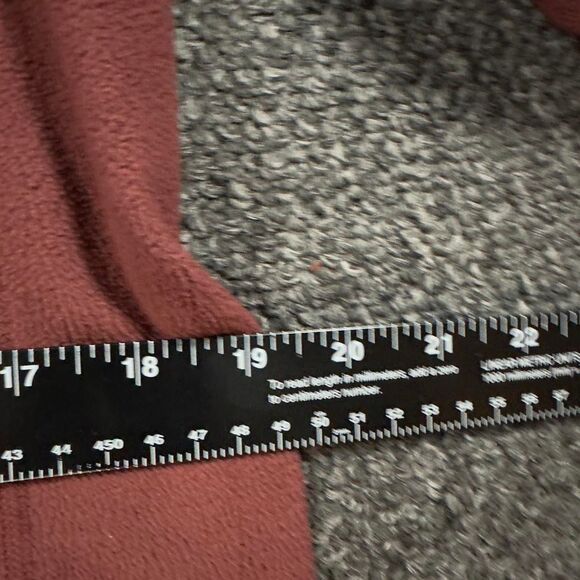 The North Face Fleece Men M Red Brown Polyester Quarter Zip Pullover Outdoor - Picture 5 of 6